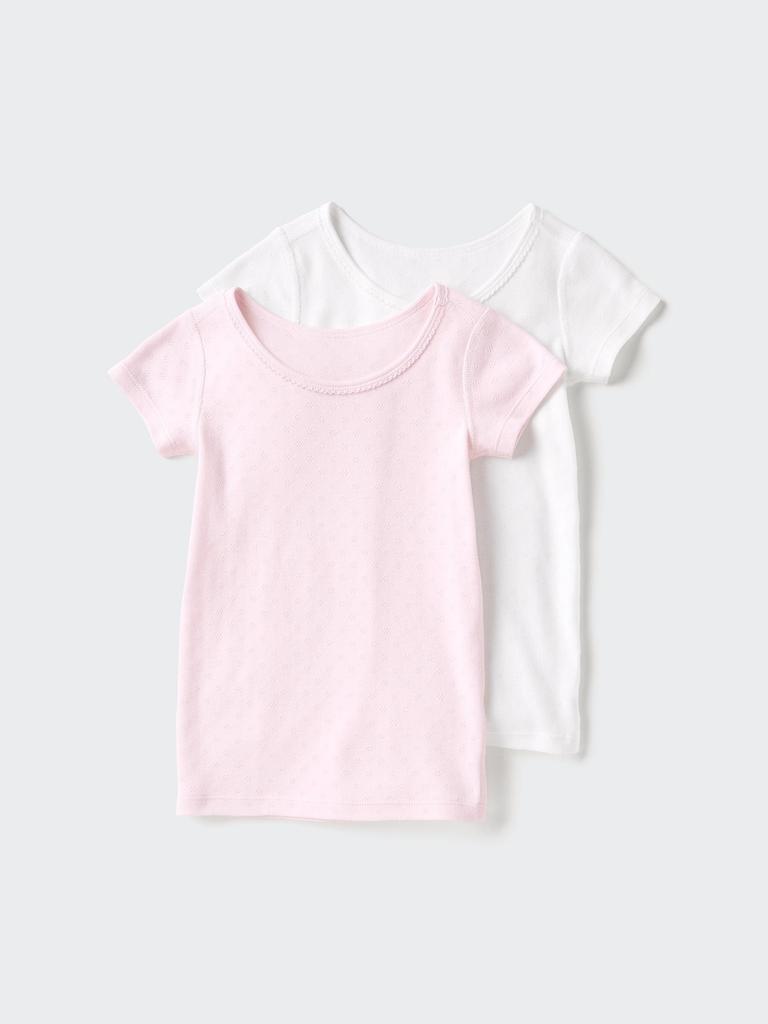 Uniqlo CoTTon Ribbed Inner T poinTelle seT Of 2