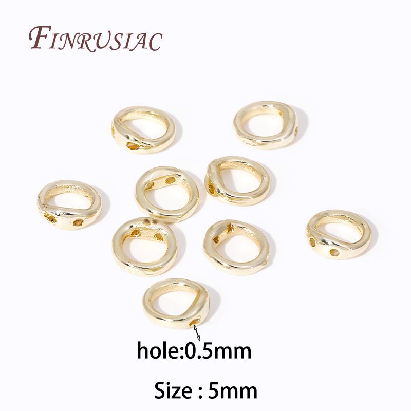 

Crimps Cover 18K Gold Plated Crimp Beads For Jewelry Making Supplies DIY Bracelets Accessories Bead Tip Ball Chain Connectors 10 pieces