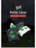 Four-Leaf Clover Golf Putter Cover - Thick Plush L-Shaped Club Protector