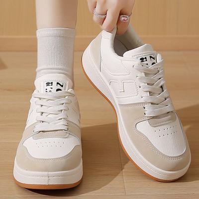 Fashion Mix Color Sports Shoes Women Autumn Winter Lace Up Breathable Sneakers Woman Low Top Soft Insole Flat Shoes Mujer