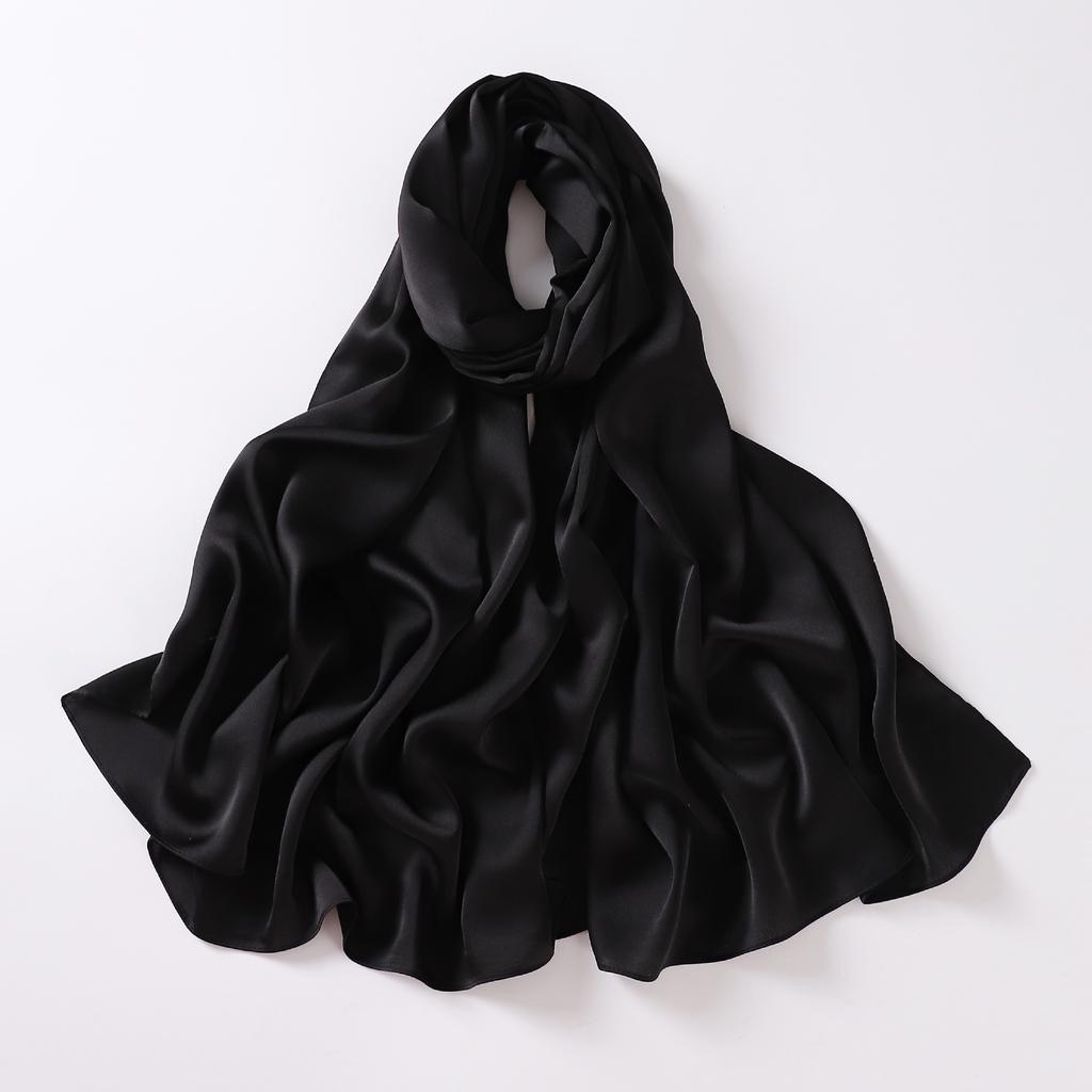 VigoAnne 2025 Lady Muslim Middle East Hijab Shawls Women Plain Scarf Chiffon Solid Casual Islamic Turban Headband 175cm*70cm