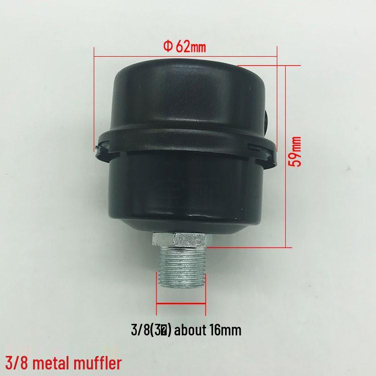 Leiser ölfreier Luftkompressor Schalldämpfer: 1/2" & 1/4" Hochdruck-Vakuumpumpen-Filterelement-Zubehör.