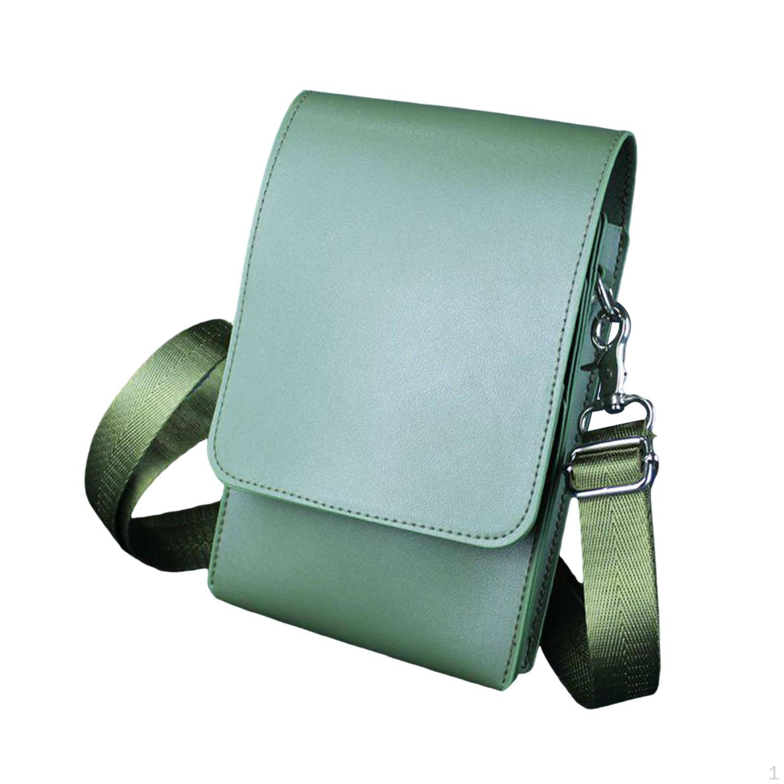 

Ergonomic Hairdressing Scissor Case, Cosmetic Bag Made of PU And Nylon, Portable Organizer with зелений