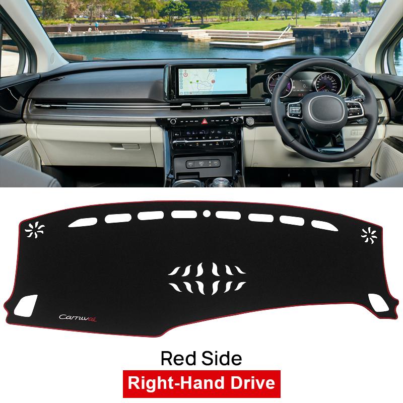 Covoraș de protecție solară pentru bordul mașinii, platformă pentru instrumente, covorașe antiderapante, husă pentru covoare pentru Kia Carnival Sedona KA4 2020 2021 2022