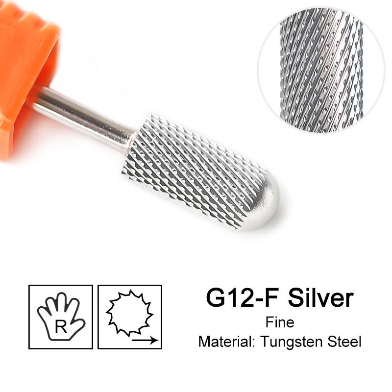 Tungsten Carbide Milling Cutter Nail Drill Bits For Electric Manicure Machine Pedicure Gold Silver Nails Files Accessories