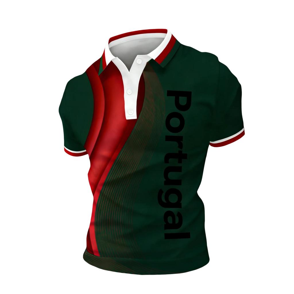 Football Print Polo Shirt for Men Classic Design Mens Polo Shirts Short Sleeve Dress Shirts for Men Workout Shirts for Men Golf Polos for Men