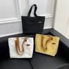 Canvas bag Women's ins Mori shoulder bag Large capacity book student class commuter bag Handheld cloth bag