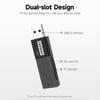 Lenovo D221 USB2.0 קורא כרטיסים נייד SD+TF קורא כרטיסים 2 ב-1 שידור יציב מעטפת ABS