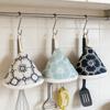 Cotton and Linen Embroidery Fabric Embroidery Padded Pot Cap Triangular Lid Cap Enamel Pot Casserole Pot Handle Gloves