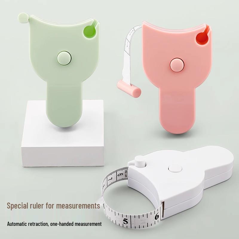3D Household Automatic Measuring Tape - PVC Double-Sided Scale, Portable & Retractable