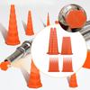 Versatile Rubber Hydraulic Oil Service Plugs Complete Set Orange Leak Proof Hose Plugs for Industrial Pipe Repair Use