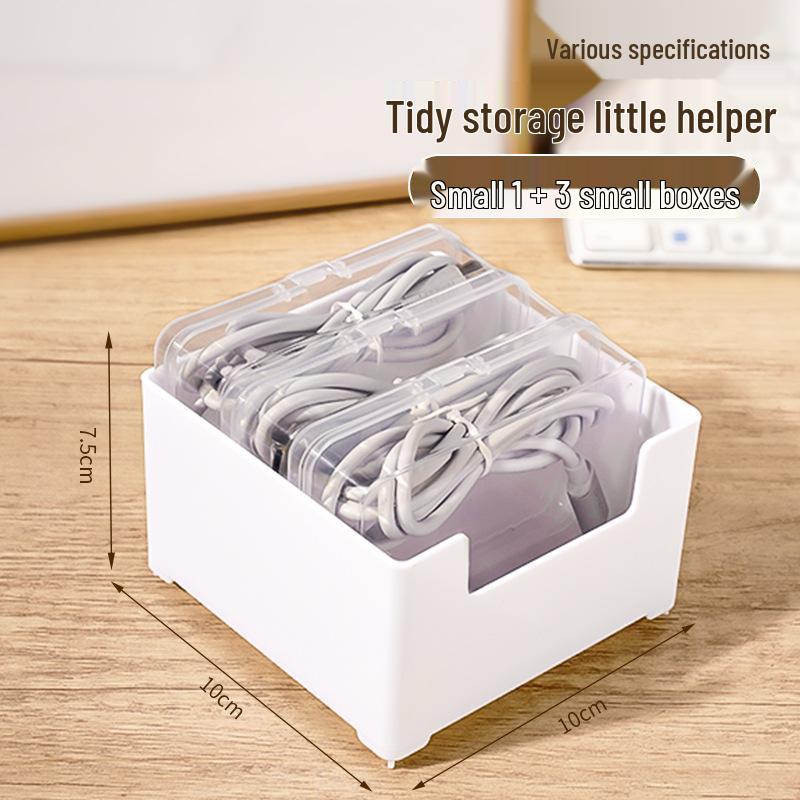 Multi-functional Cable Organizer & Storage Box for Chargers and Miscellaneous Items