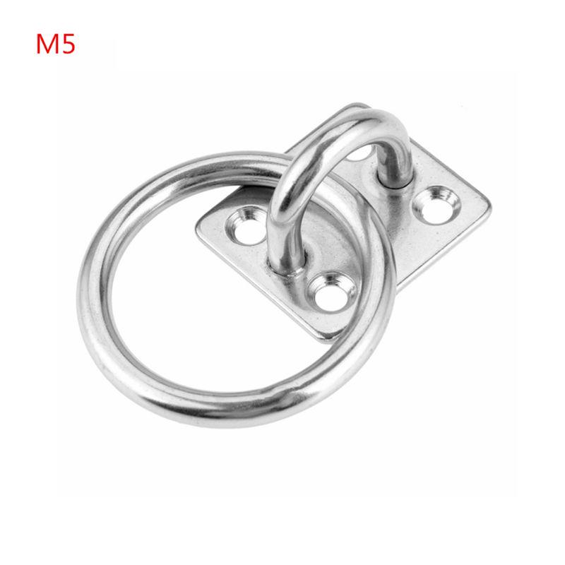 

Stainless Steel Square Pad Eye Plate Kit Suspension U Hooks Heavy Duty Hardware