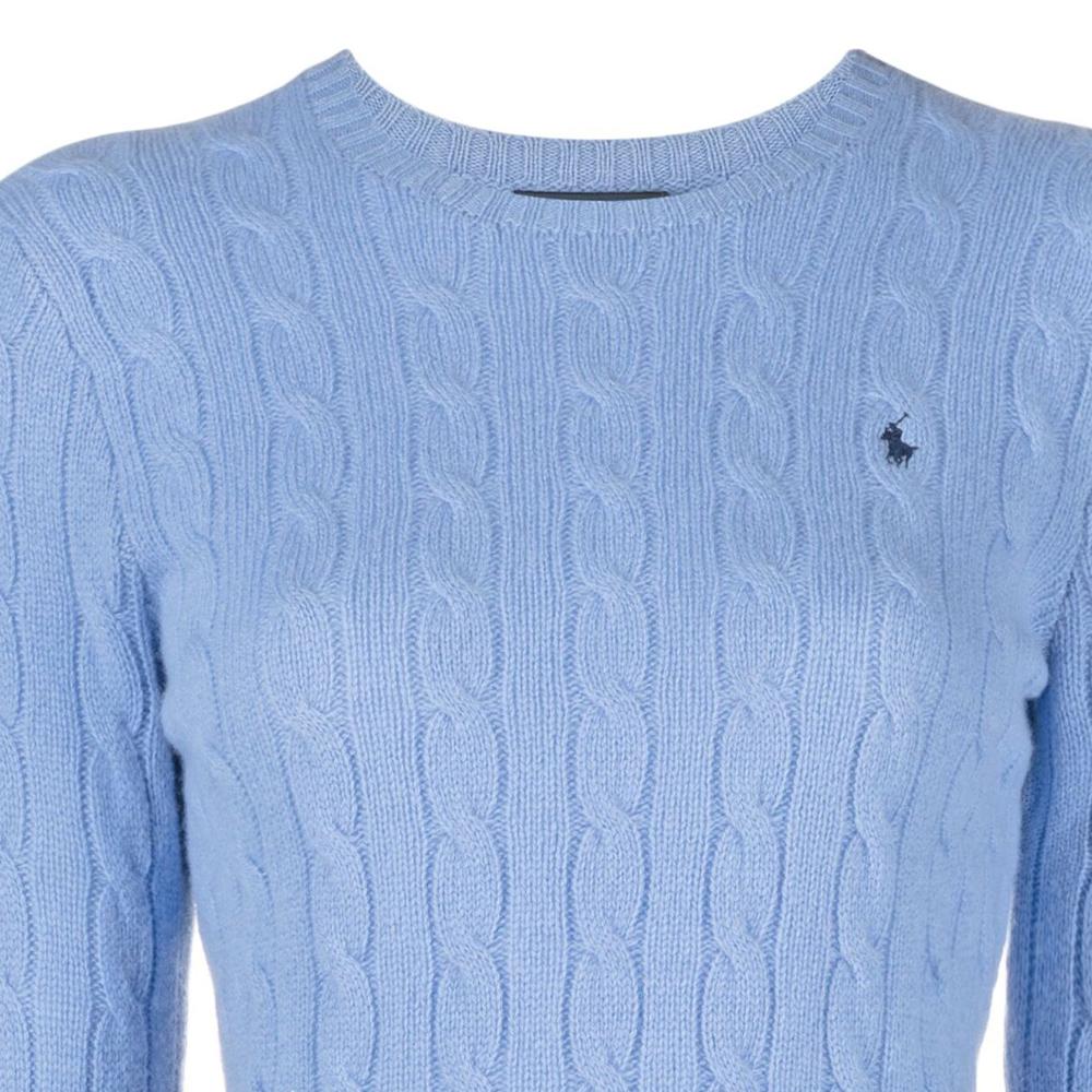 Polo Ralph Lauren Logo Embroidered Crew Neck Sweater Women sweater Blue 211910421-004