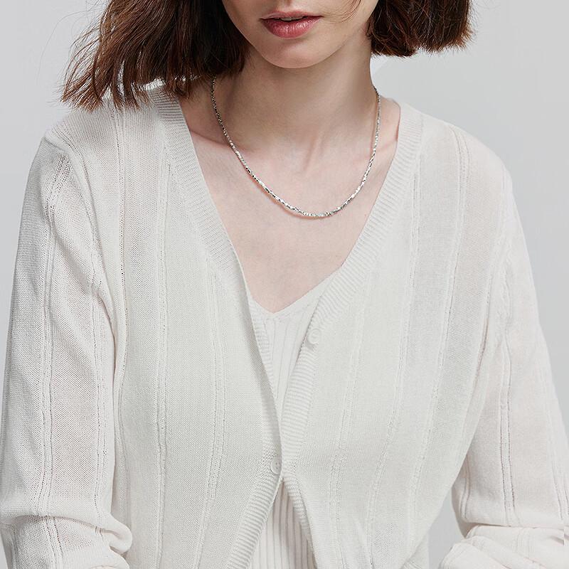 Women's V-neck Ribbed Knit Cardigan