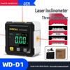 Digital Display Dual Laser Inclinometer with Four-Sided Magnet