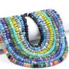 1 Strand 6x4mm Pumpkin Lampwork Beads Colorful Glazed Glass Loose Beads For Jewelry Making DIY Bracelets Necklace Accessories