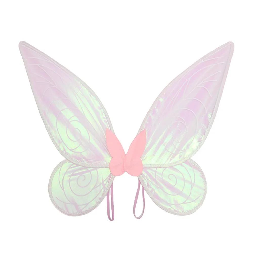 Cute Sparkling Fairy Wings for Adults Kids Halloween Costume Party Favor Angel Wings for Girls Dress up Costume Wings