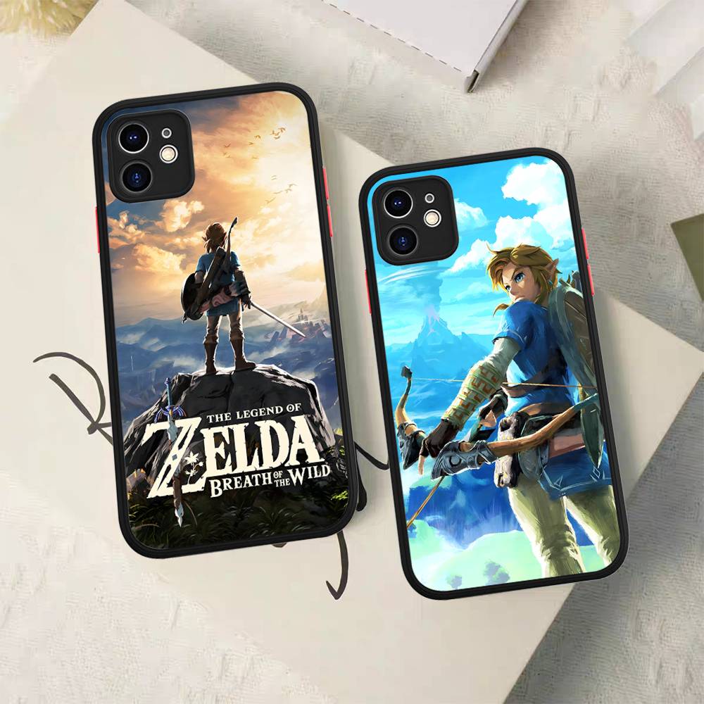 Hot Game The Legend Of Zeldas Silicone Matte Phone Case For Iphone 13 14 15 16 Pro Max 11 12 X Xs Max Soft Cover