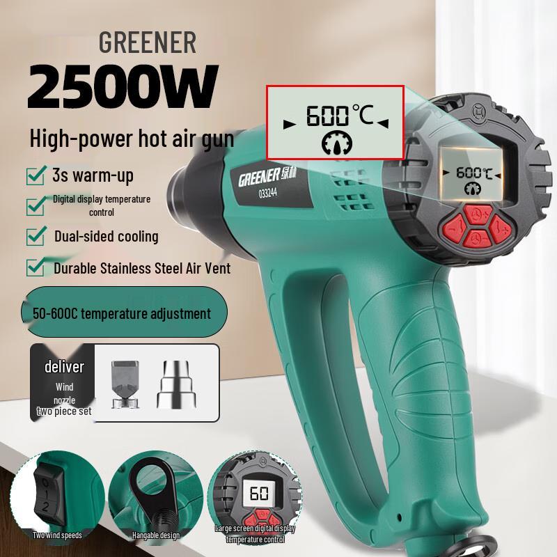 Green Forest Industrial Heat Gun CN Plug (adapter Included)