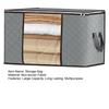 Clothes Storage Bag with Reinforced Handles Zipper Close Large Capacity Blanket Bed Sheets Organizer Foldable Storage Bin