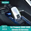 Für Peugeot 3008 5008 GT C5 Aircross 2017 2018 2019 2020 2021 2022 2023 Auto Schaltknauf Schaltkopfabdeckung Zubehör