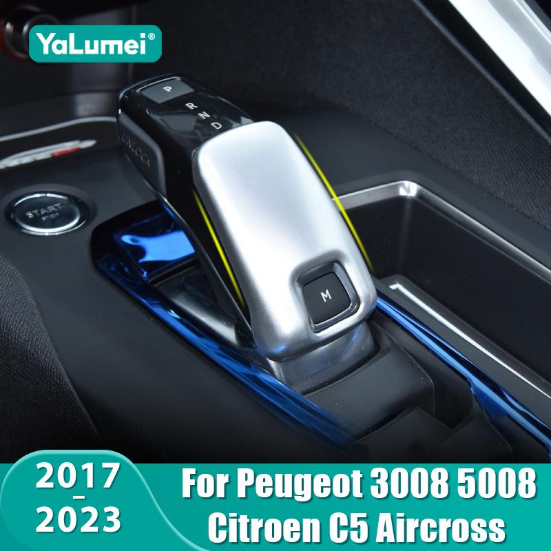Für Peugeot 3008 5008 GT Citroen C5 Aircross 2017 2018 2019 2020 2021 2022 2023 Auto Schaltknauf Schaltkopfabdeckung Zubehör
