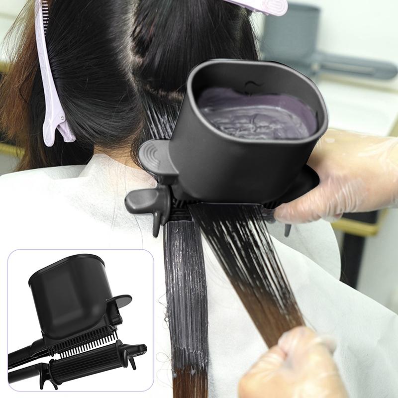 Hair Brush Hairdressing Hair Dye Comb Can Hold Hair Dye Cream Barber Tinting Highlighting Easy Use Practical Hair Styling Tools