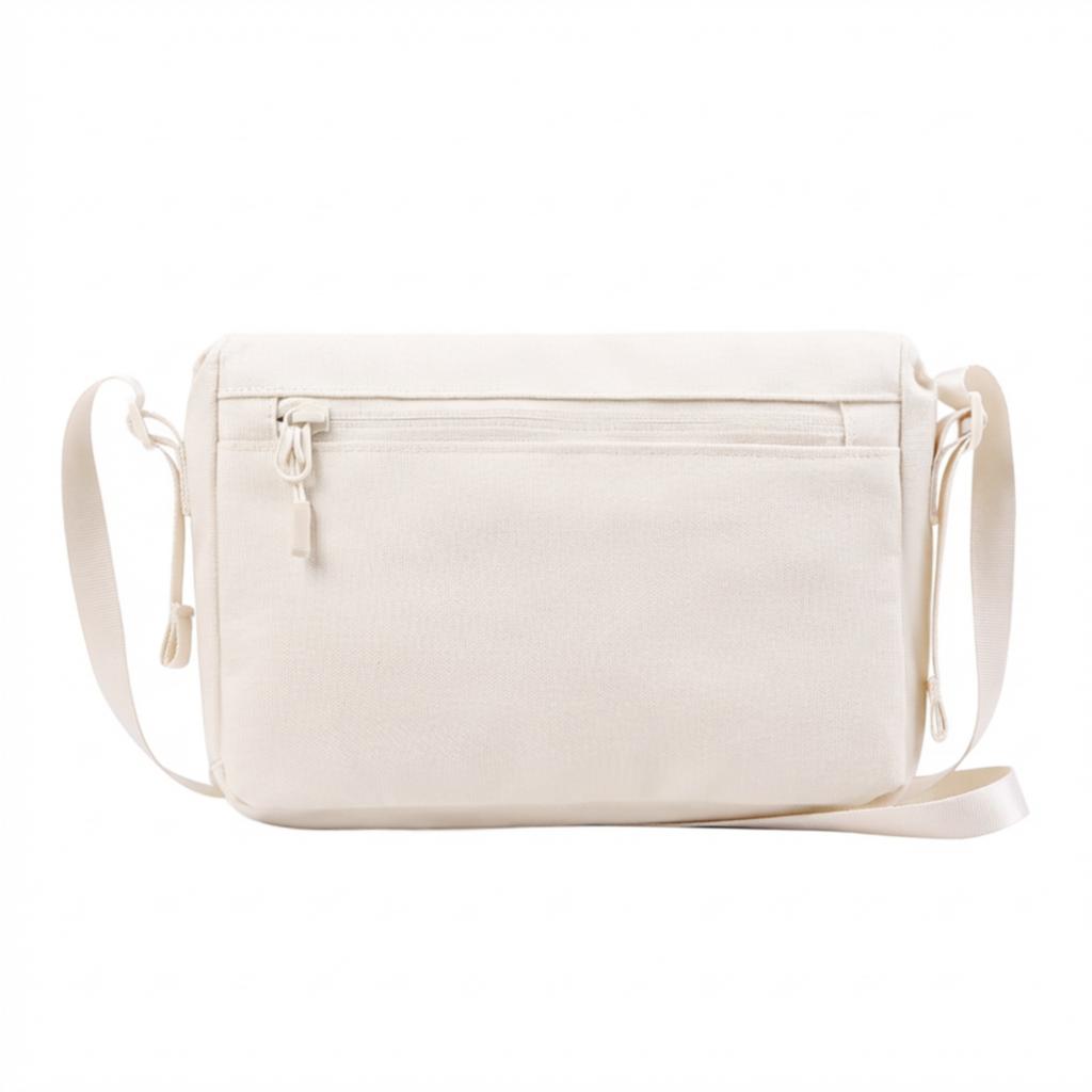 Li Ning Polyester Crossbody Bags Regular Unisex Ecru YBDV055-2