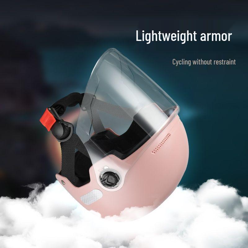 Universal Electric Vehicle Half Helmet: All-Season Sun Protection for Men & Women