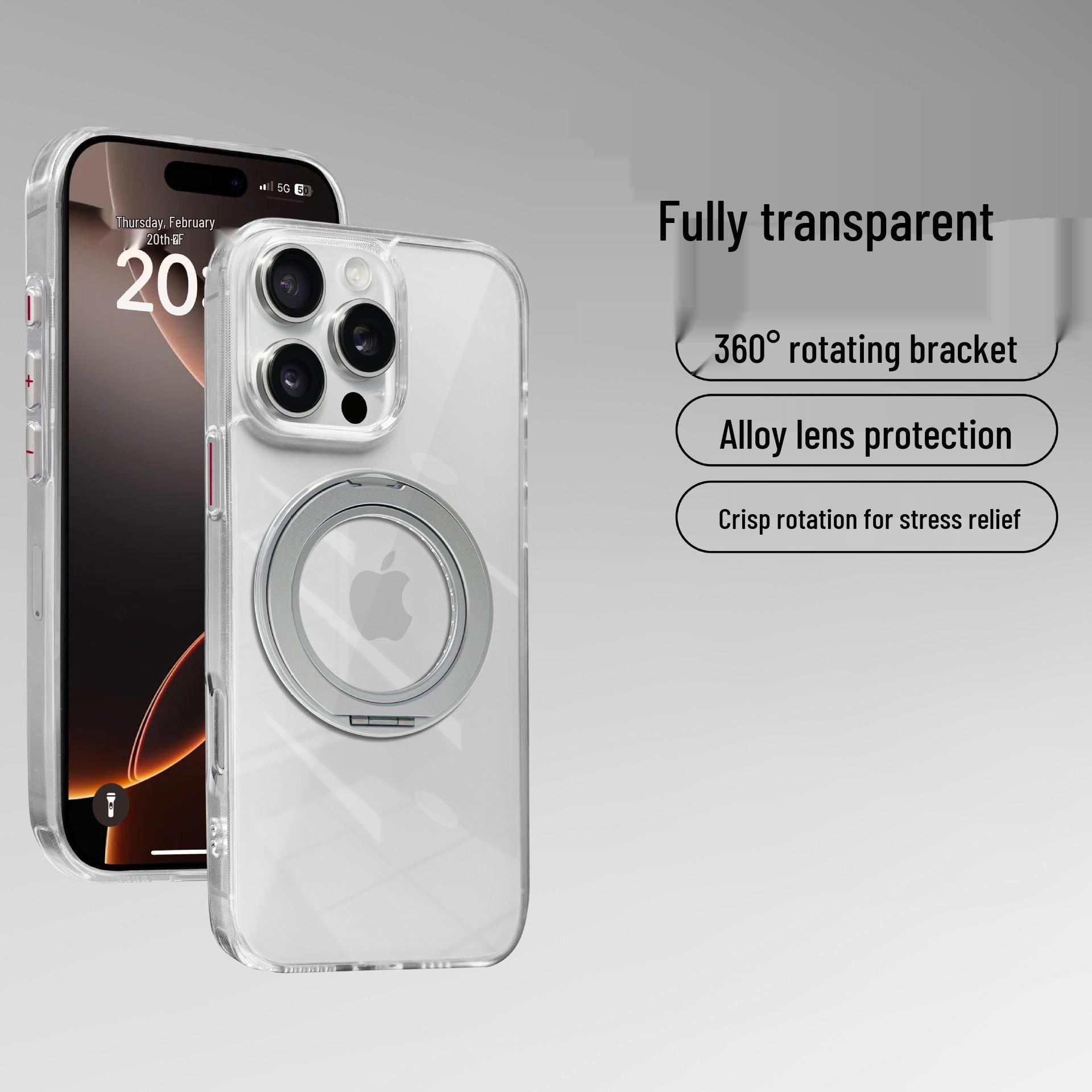 

360° Rotating Magnetic Stand Drop-proof Case for iPhone 16 Pro Max iPhone 14 Pro