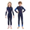 Nové pánské a dámské jednodílné potápěčské obleky 3,5 mm fleece teplé plavky s dlouhým rukávem se zipem pro plavání, surfování a potápění
