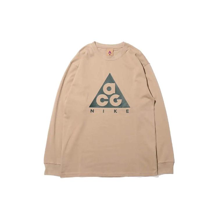 Men s Nike ACG Basic logo Long Sleeves Gray T-Shirt BQ7203-247 XL