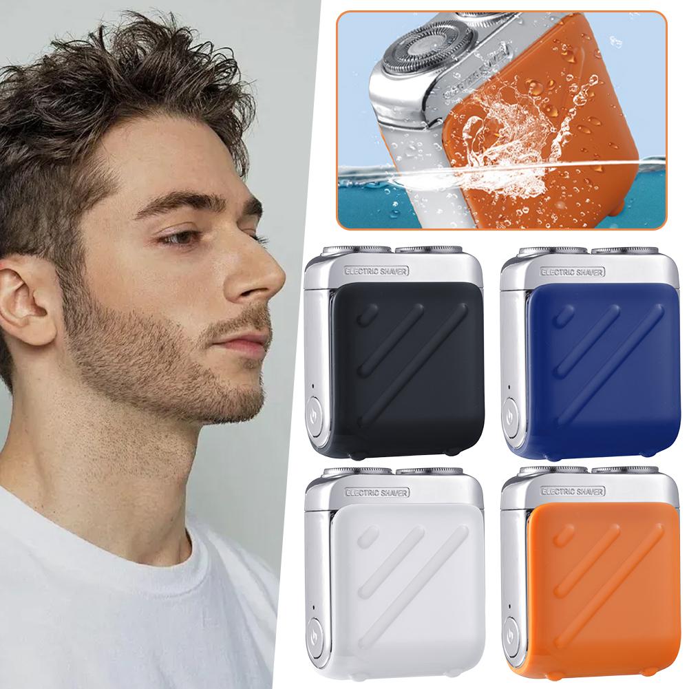 USB Rechargeable Rotary Dual Ring Electric Shaver, Electric Razor for Men, Portable Shavers Razor with Ipx7 Waterproof Wet/Dry