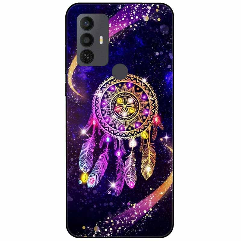 Phone Cover For Alcatel 1V 2021 Case Silicone Lovely Black Bumper Soft TPU Coque for Alcatel 1V (2021) 6002A 6002D 1 V Shells