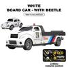 1/64 Mini Truck Cars APP 2.4G Remote Controlled Pickup Trailer Drift Alloy Trucks Children App Radio Control Rescue Vehicle Toys