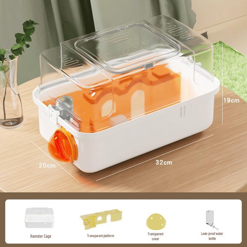 Luxury Acrylic Travel Cage for Baby Golden Hamsters