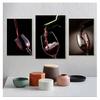 Poster Modern Canvas Art Bar Restaurant Kitchen Wall Decoration Dinning Living Room Decor Red Wine Glass Oil Painting Prints