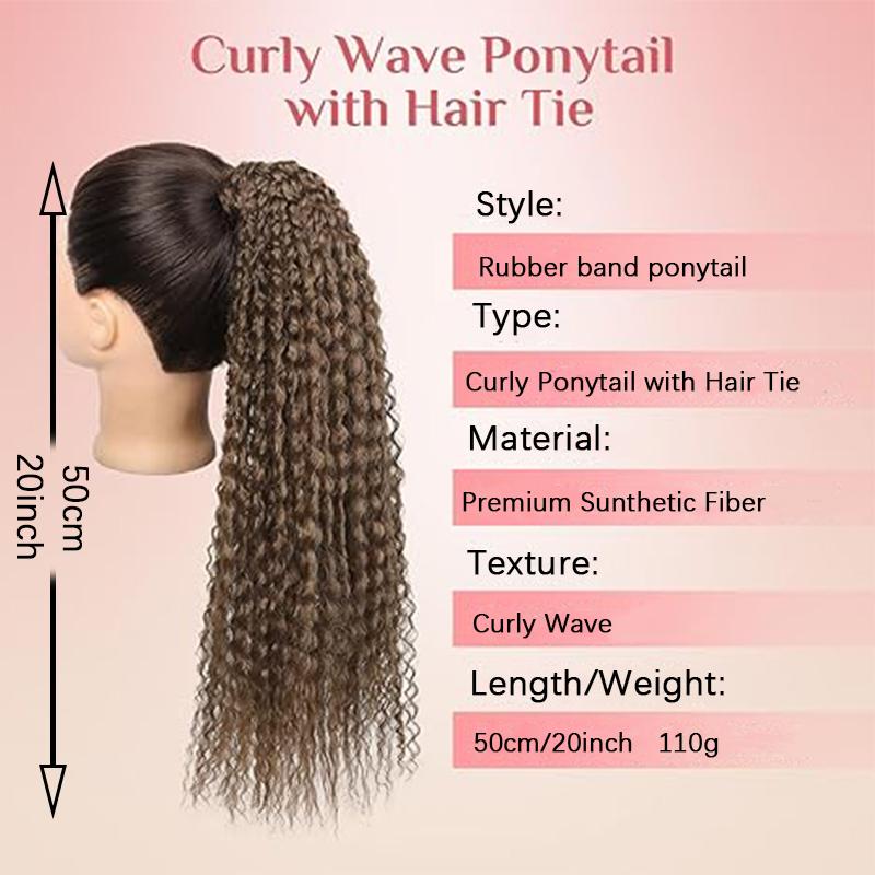Ponytail Hair Extensions Are Lightweight Fluffy and Curly The Ponytail Is Naturally Soft and Synthetic Suitable for All Girls