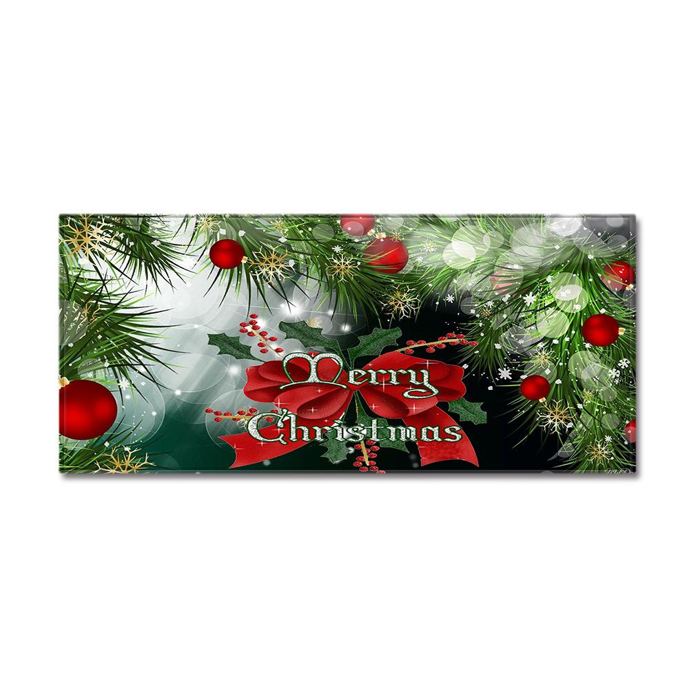 Christmas Household Bathroom Absorbent Non-Slip Mat Living Room Kitchen Sand Carpet Doormat Long Floor Mat