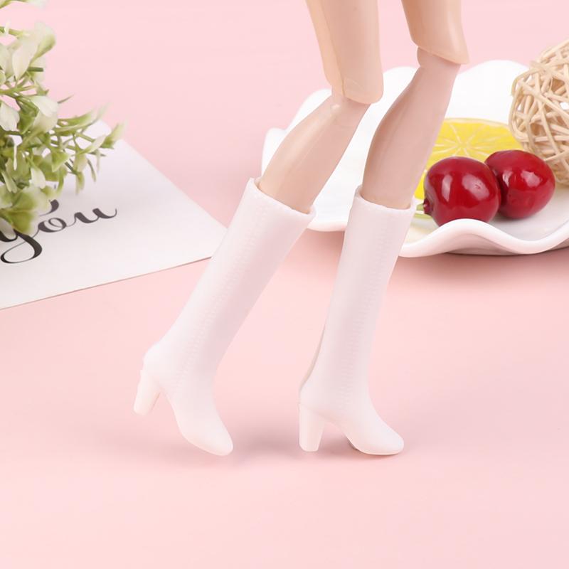 5 Perechi Pantofi Păpușă Cizme Alb Negru Accesorii Decor Păpușă Jucării DIY pentru Copii Potrivite Pentru Păpuși de 30 cm Păpuși 1/6