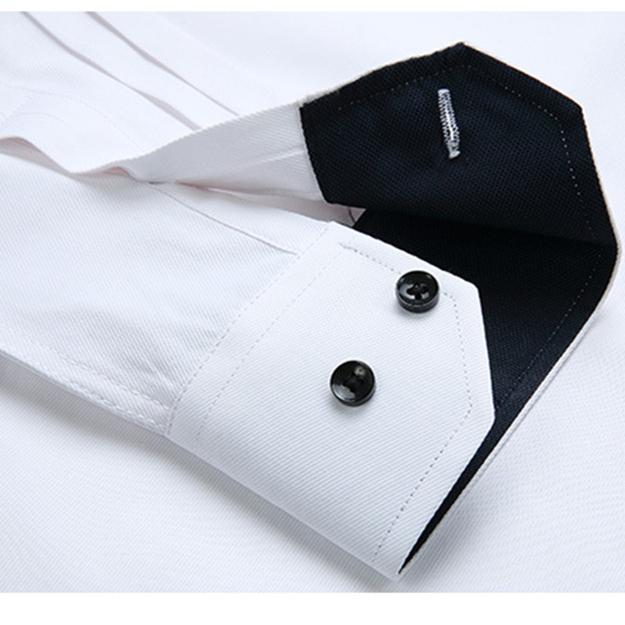 Lässige Langarmhemden für Herrenmode, reguläre Passform, koreanische Hemden mit Knopfärmeln, Anzüge, Business, professionelle Oberteile, Arbeitskleidung