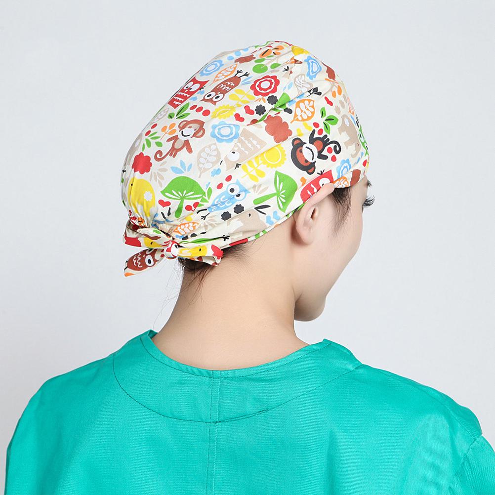 Strap Working Cap Monkey Owl Printed 