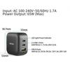 MINIX P1 65W 3-Port GaN Wall Charger with Multi-Protection Safety System