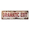 Custom Red Ivy Letter Plaque Vintage Rustic Metal Sign Personalized Text Wall Decor