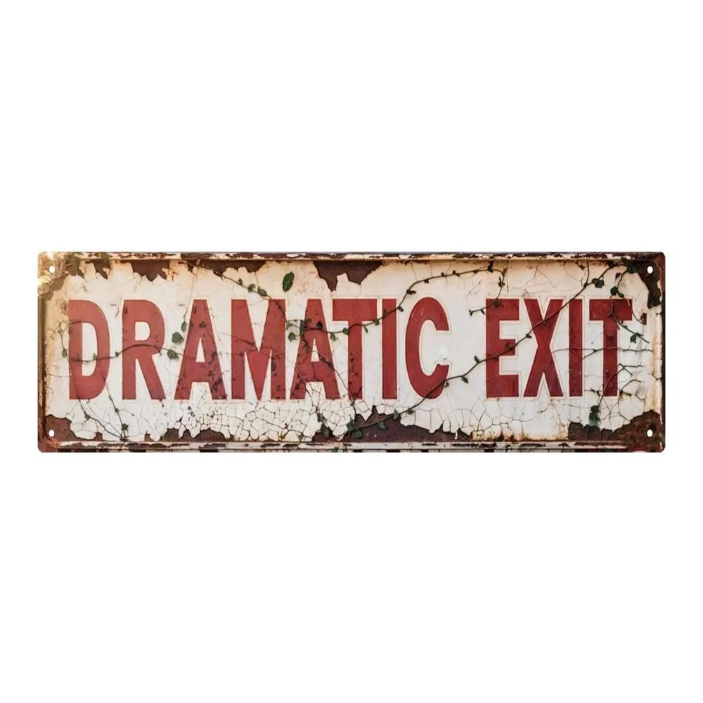 Custom Red Ivy Letter Plaque Vintage Rustic Metal Sign Personalized Text Wall Decor