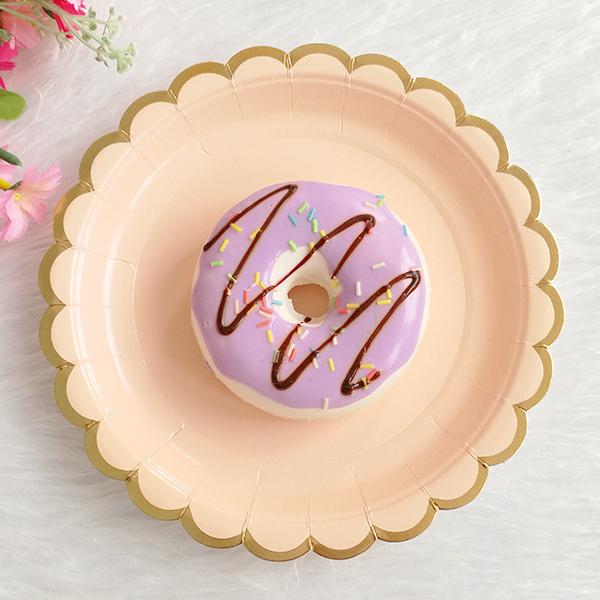 Kindergeburtstag Einweg-Papp-Dessertteller für Party und Picknick