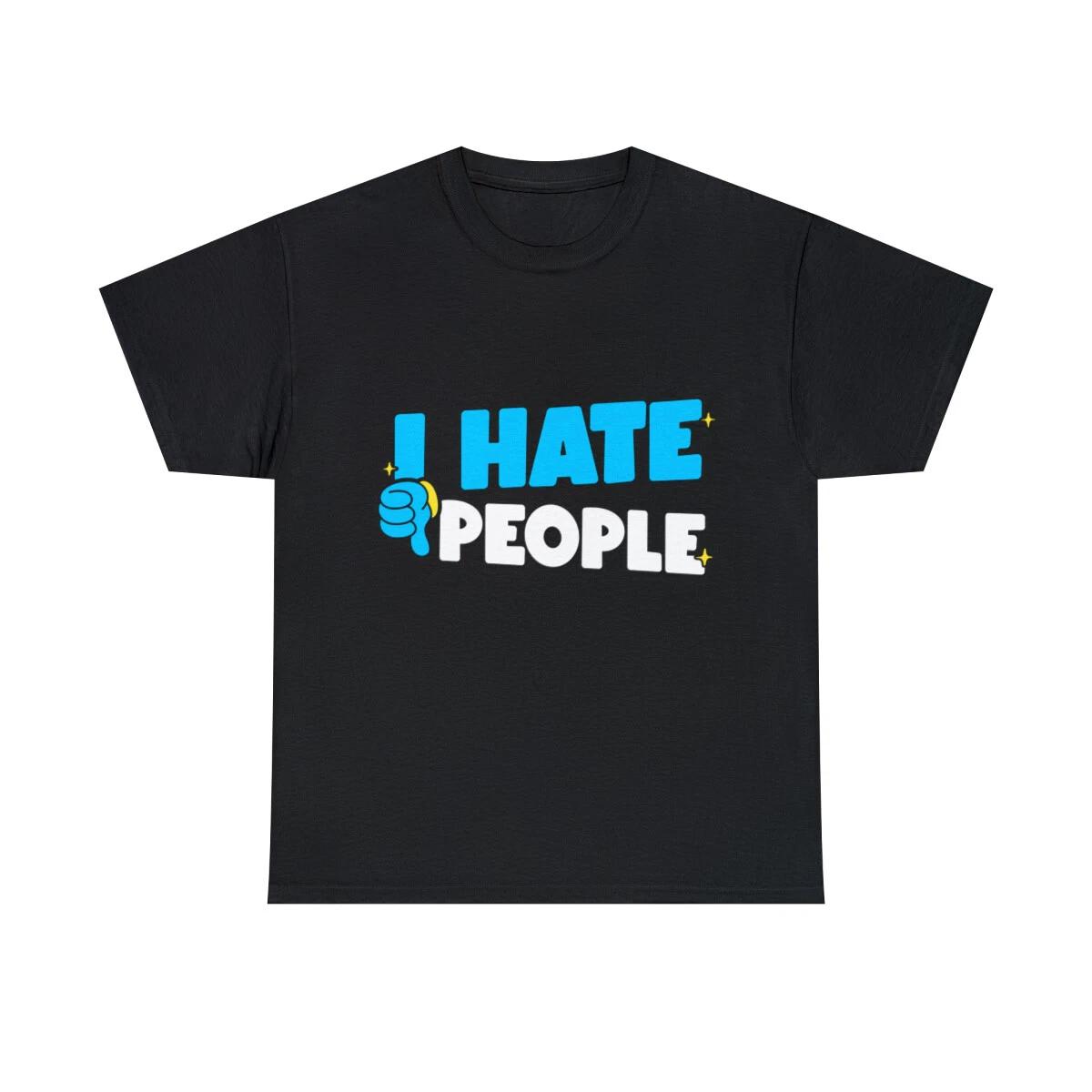 

I Hate People Retro Graphic Tee Shirt, S-5XL S