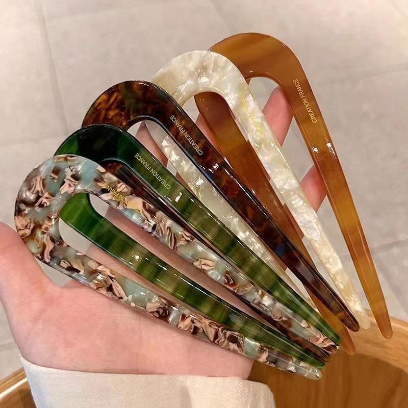 

Womens Hairpins Hairstyling Simple U-shaped Hair Stick Accessories