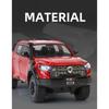 Simulation 1/24 Great Wall Motor POER Pickup Alloy Car Model with Sound Light Off Road Vehicle Toy  Birthday Gift Collection